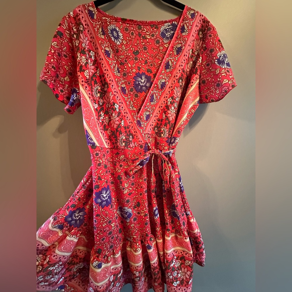 Spring colored Wrap Dress
